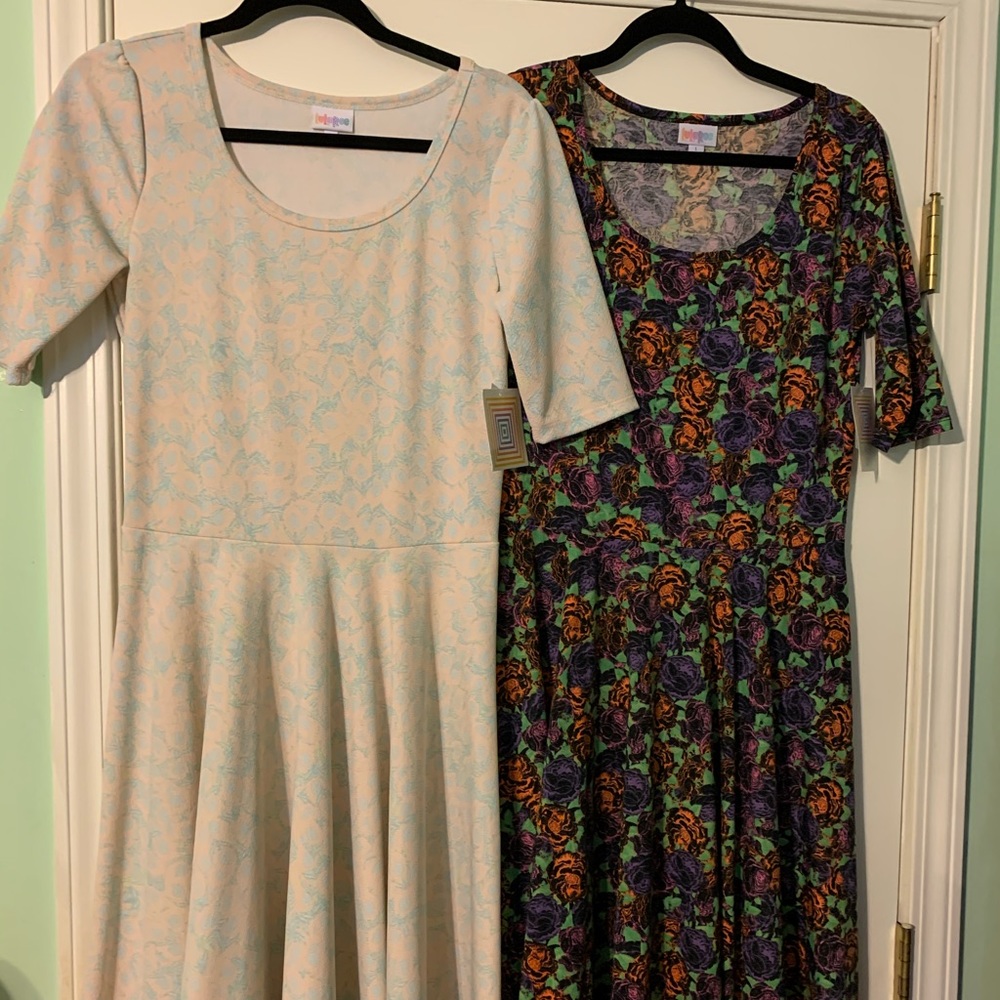 2 new LuLaRoe Nicole dress size large